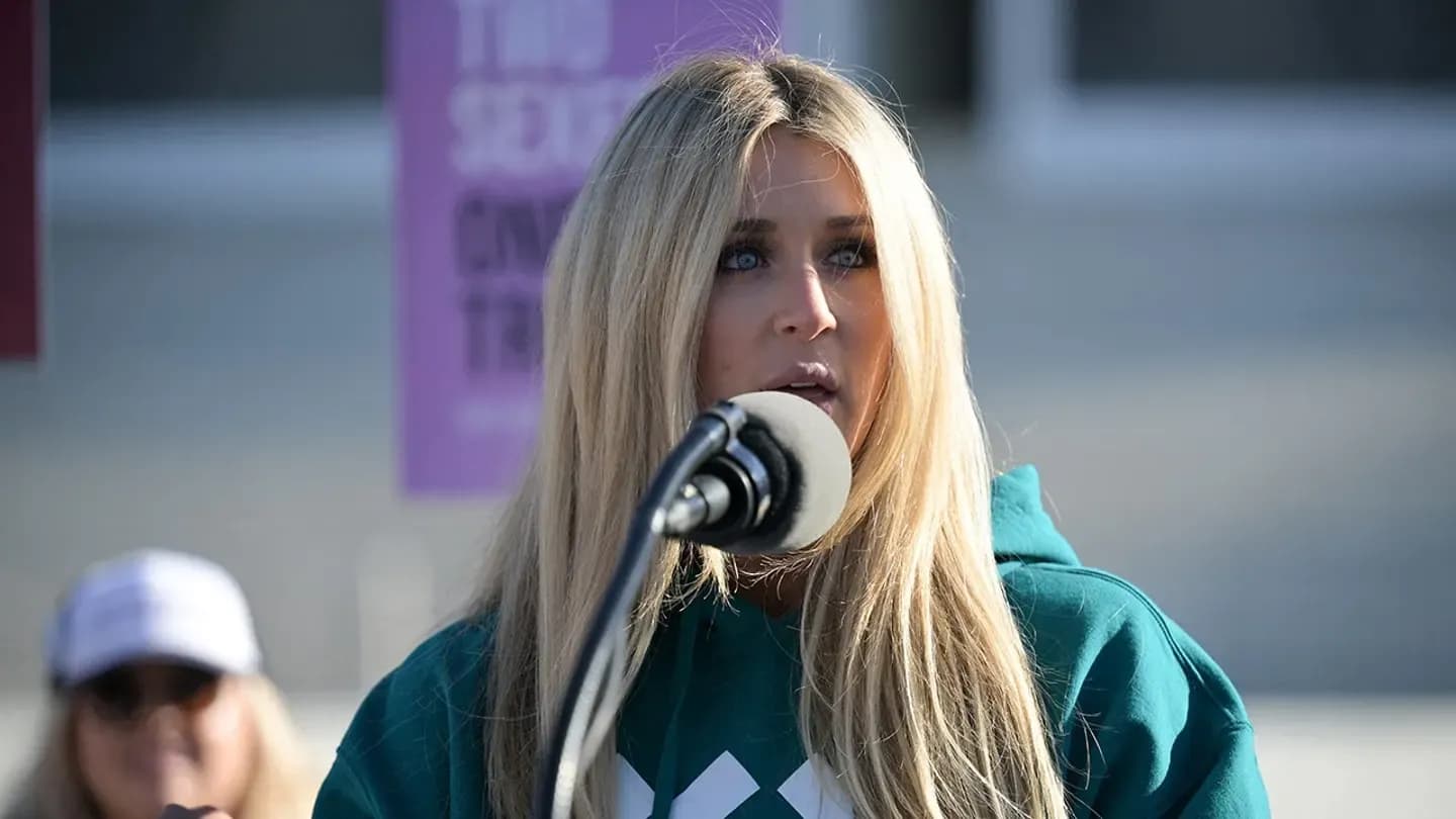 The Capital FeedU.S. conservative political activist Riley Gaines speaks outside the U.S. Supreme Court as justices hear arguments in challenges to state bans on transgender athletes in women's sports on Jan. 13, 2026, in Washington, D.C. (Oliver Contreras / AFP via Getty Images)