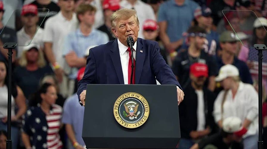 Trump riffs on US warships, Cuba and Rubio after question from crowd
