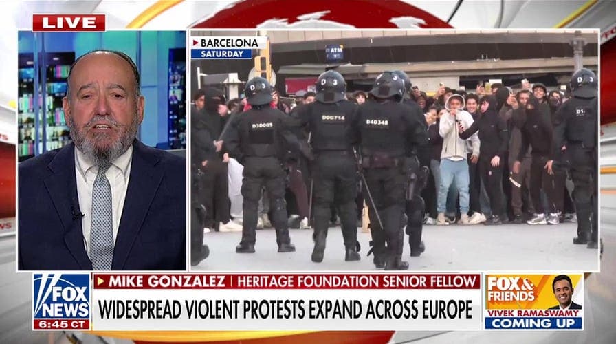 Widespread violent protests expand across Europe as riots grip France
