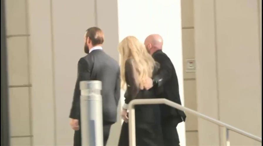 Erika Kirk arrives at courthouse